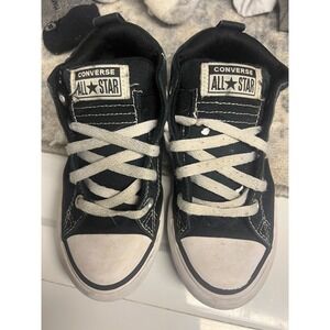 Converse Chuck Taylor All Star Youth 1 Black High Top Sneakers A01720F